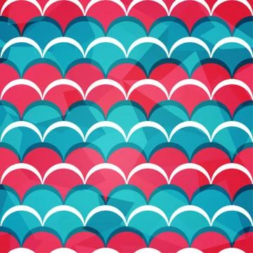 Abstract circle seamless pattern Stock Illustration