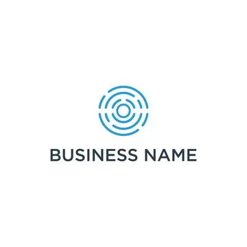 Abstract circle segments sign. Construction logo. Network Internet logo Stock Illustration