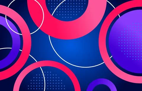 Abstract circle shape blue,purple,pink . 스톡 일러스트