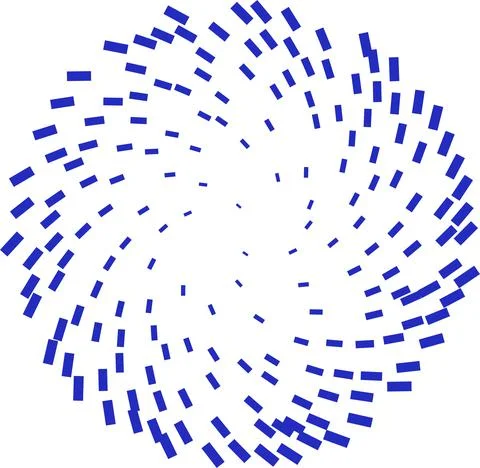 Abstract circle shape consisted of particles. Stock Illustration