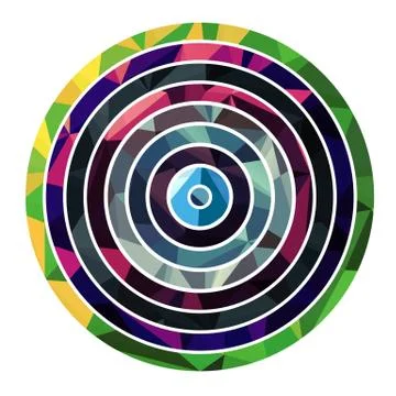 Abstract circle shape Stock Illustration