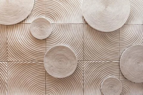 Abstract circle shape of stone texture background Stock Photos