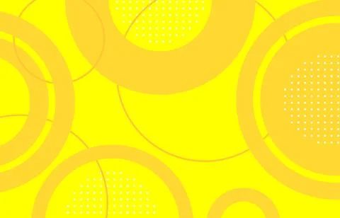 Abstract circle shape yellow,dot white,orange . Stock Illustration