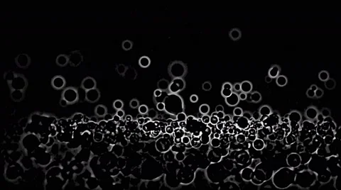 Abstract Circle Shapes Background - Loop Black and White Stock Footage 58944084