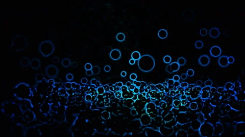 Abstract Circle Shapes Background - Loop Blue Stock Footage 58946956