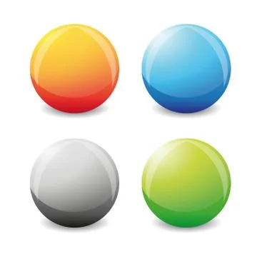 Abstract circle shapes set Stock Illustration