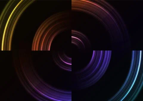 Abstract circle slice layer background Stock Illustration