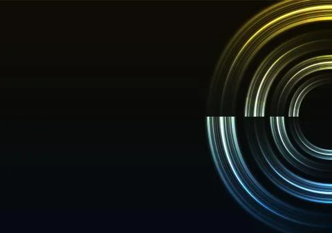 Abstract circle slice layer background Stock Illustration