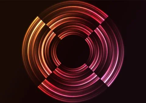 Abstract circle slice layer background Illustrazione stock