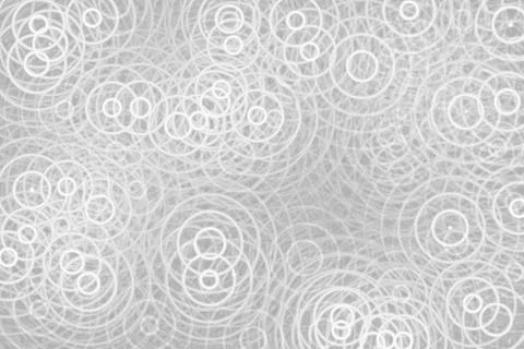 Abstract circle sound oscillating with white ring on gray background Stock Illustration