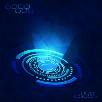 Abstract circle technology background. Stock Illustration
