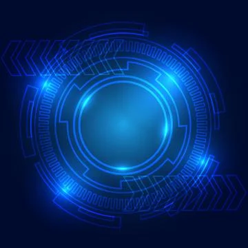 Abstract circle technology background. Stock Illustration