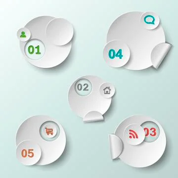 Abstract circle template Stock Illustration