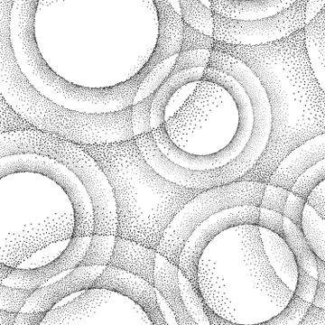Abstract circle tiled dot pattern. Spotted texture Stock Illustration
