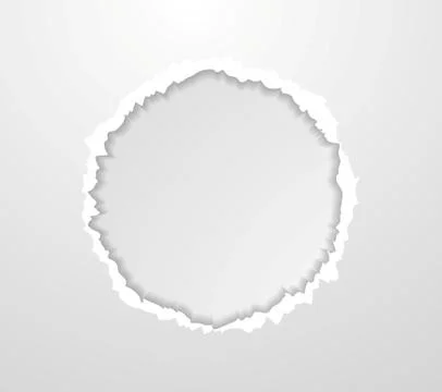 Abstract circle torn paper edge background Stock Illustration