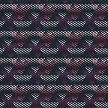 Abstract circle in triangle style pattern. Stock Illustration