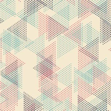 Abstract circle in triangle style pattern. Stock Illustration