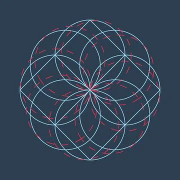 Abstract circle vector background Stock Illustration