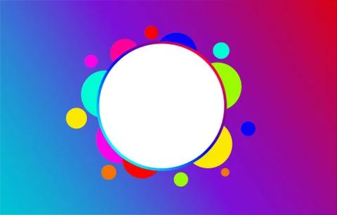 Abstract Circle Vector Background, Modern Design, Beautiful Concept Stock Illustration