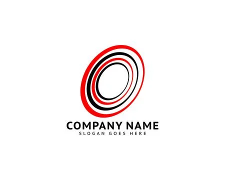 Abstract circle vector logo template Stock Illustration