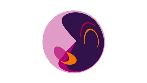 Abstract Circle - White Background Video stock 108569050