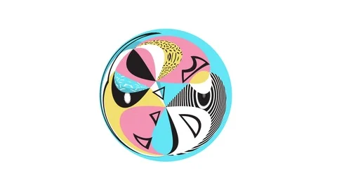 Abstract Circle - White Background Stock Footage 108571918