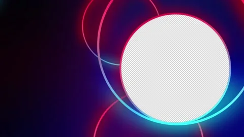 Abstract Circles with Alpha Frame 2 Stock-Footage 234194151