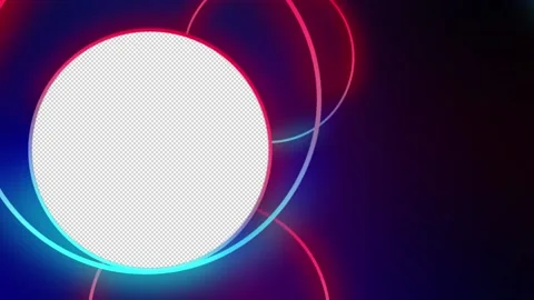 Abstract Circles with Alpha Frame 3 Stock Footage 234293480