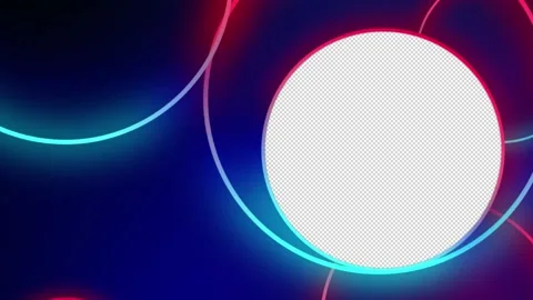 Abstract Circles with Alpha Frame 4 Stock Footage 234292790