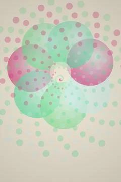 Abstract Circles and Dots Pattern Stock Photos