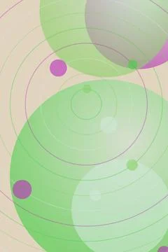 Abstract Circles and Dots Pattern Stock Photos