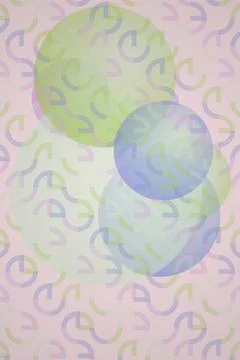 Abstract Circles and Lines Pattern Stock Illustration
