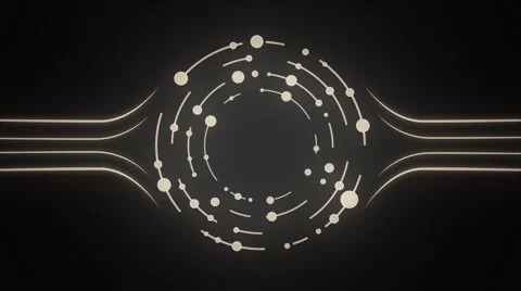 Abstract circles and lines rotate form animation Stock Footage 59519330