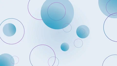 Abstract circles and rings on a light background with soft gradients and a .. Vídeos de archivo 336872660
