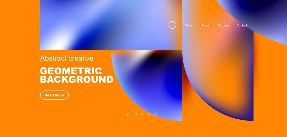 Abstract circles and round elements geometric background. Vector illustration Illustrazione stock