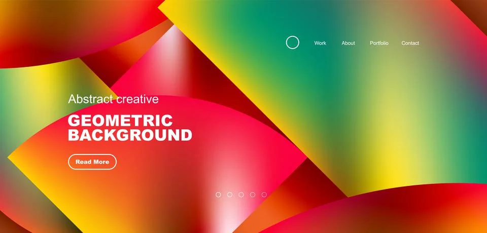 Abstract circles and round elements geometric background. Vector illustration Illustrazione stock