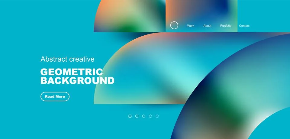 Abstract circles and round elements geometric background. Vector illustration Illustrazione stock