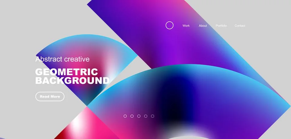Abstract circles and round elements geometric background. Vector illustration 스톡 일러스트