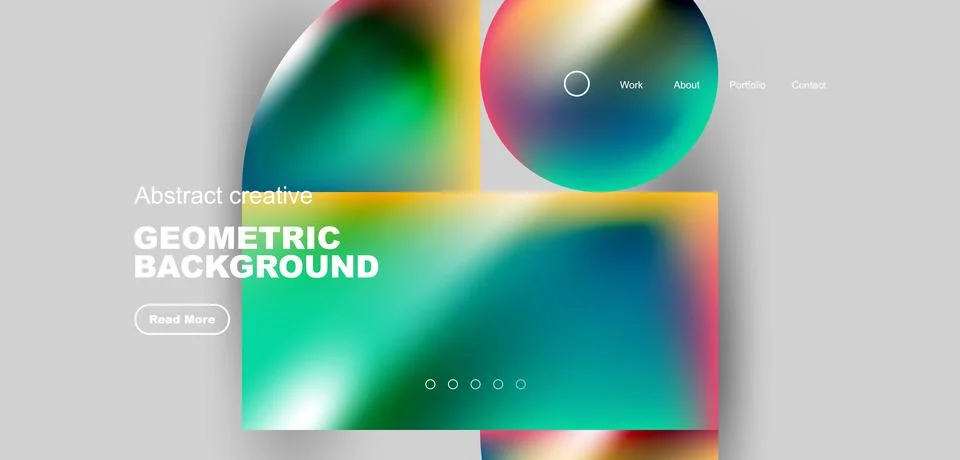 Abstract circles and round elements geometric background. Vector illustration イラスト素材
