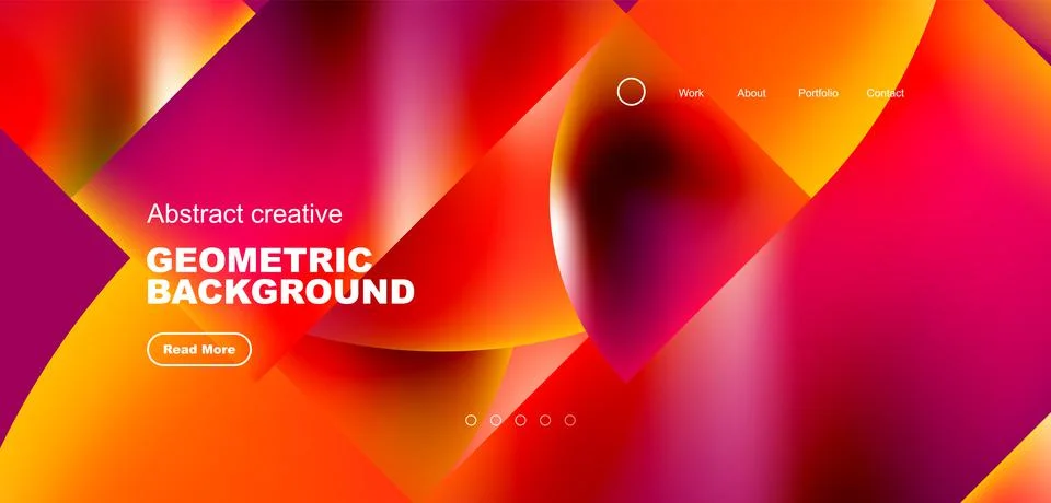 Abstract circles and round elements geometric background. Vector illustration Illustrazione stock