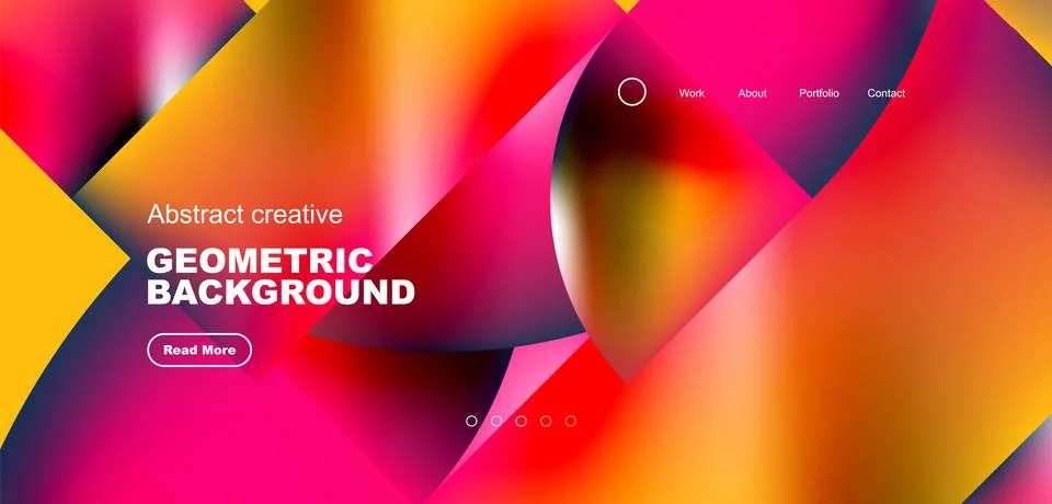 Abstract circles and round elements geometric background. Vector illustration 스톡 일러스트
