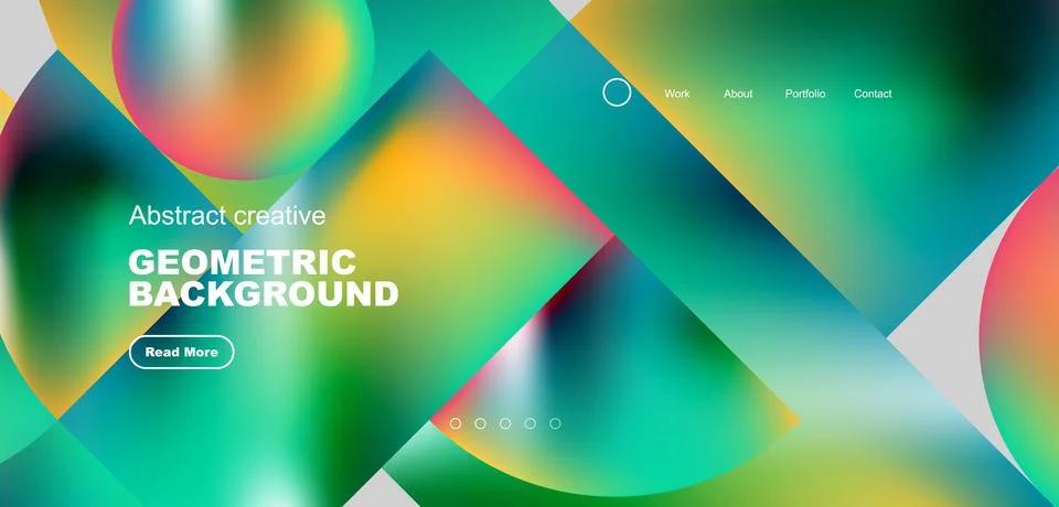 Abstract circles and round elements geometric background. Vector illustration 스톡 일러스트