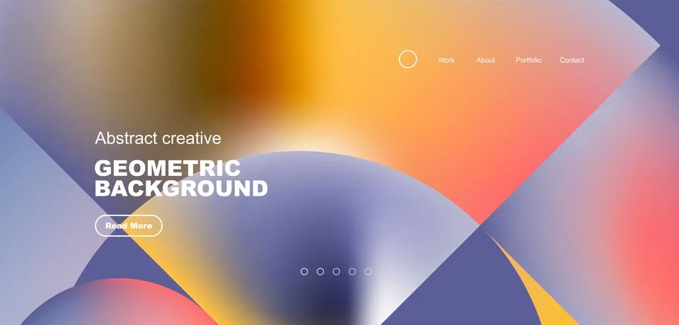 Abstract circles and round elements geometric background. Vector illustration Illustrazione stock