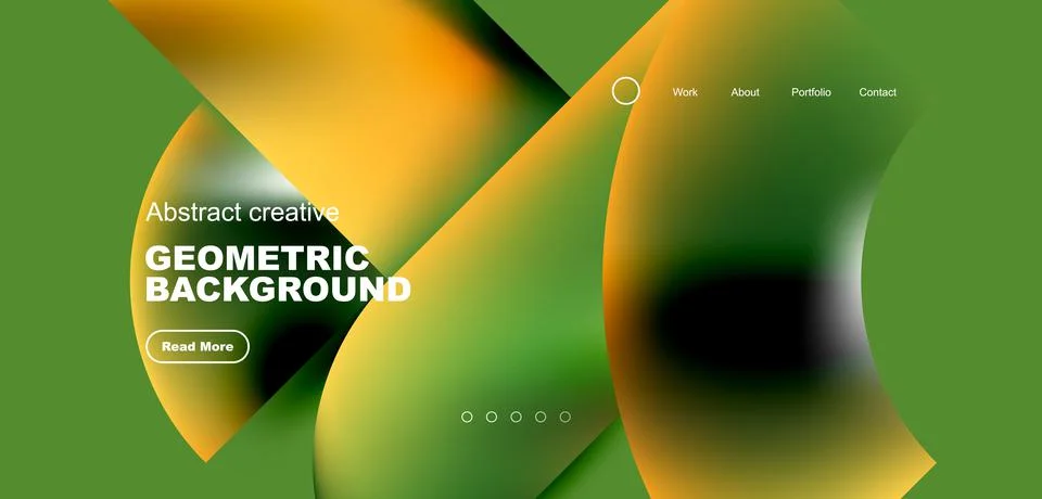 Abstract circles and round elements geometric background. Vector illustration Stock Illustration