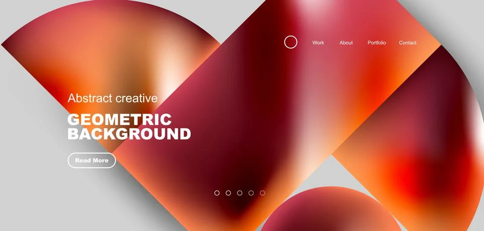 Abstract circles and round elements geometric background. Vector illustration Illustrazione stock