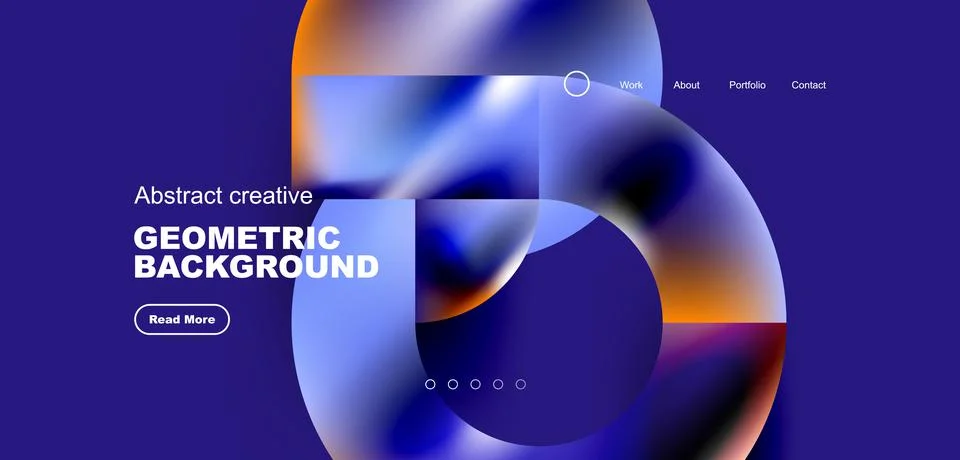 Abstract circles and round elements geometric background. Vector illustration 스톡 일러스트