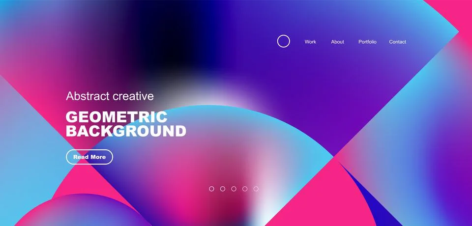 Abstract circles and round elements geometric background. Vector illustration Stock Illustration