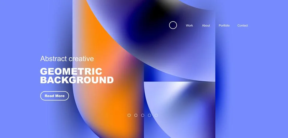 Abstract circles and round elements geometric background. Vector illustration 스톡 일러스트