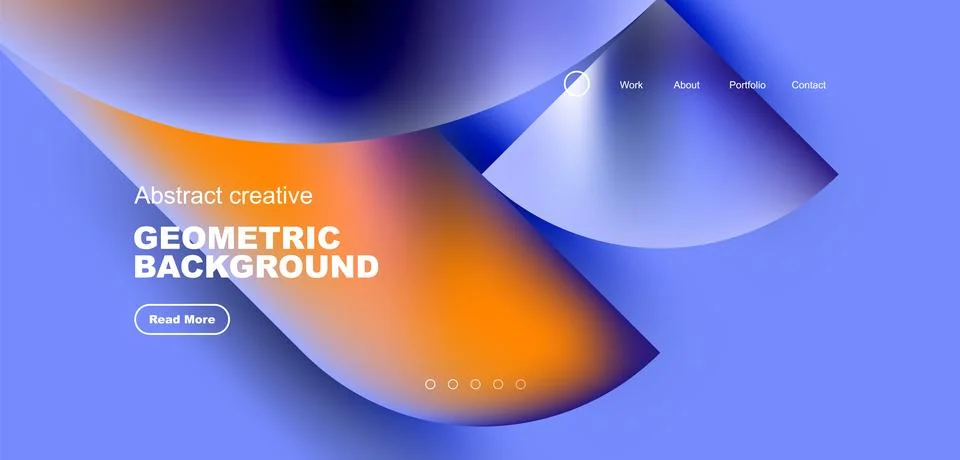 Abstract circles and round elements geometric background. Vector illustration イラスト素材