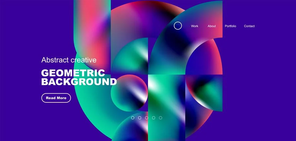 Abstract circles and round elements geometric background. Vector illustration 스톡 일러스트